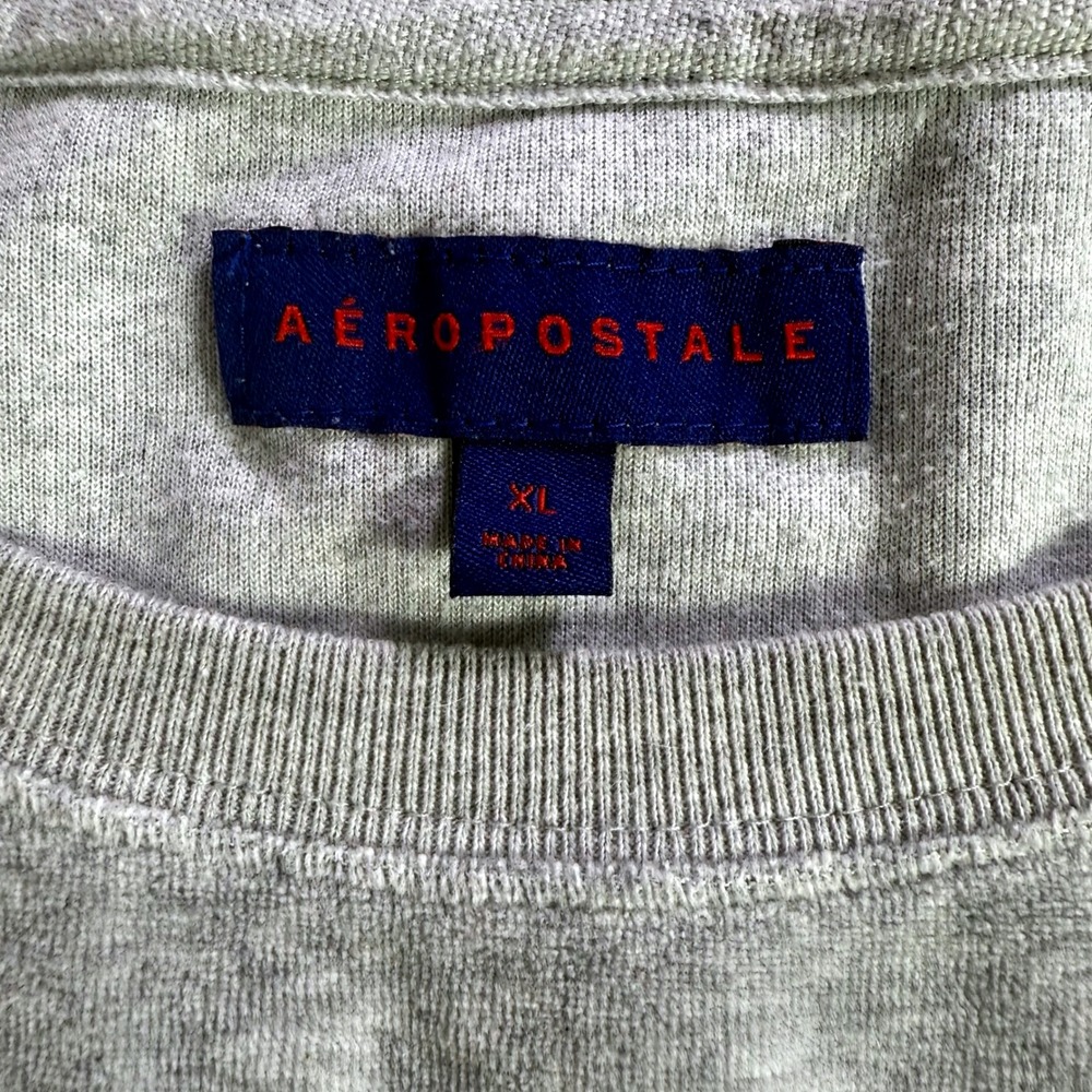 Aeropostale Womens Grey Crewneck Sweatshirt Long Sleeve‎ Pullover XL - Picture 6 of 9